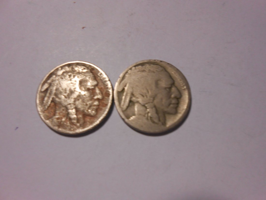  ZX15 USA 2er Lot Buffalo Nickel-5 Cent / ? ? (KM# 134)   