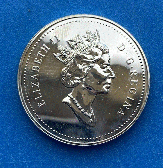  SILBER - Kanada 1 Dollar 1994 Patrouille des Nordhundeteams   