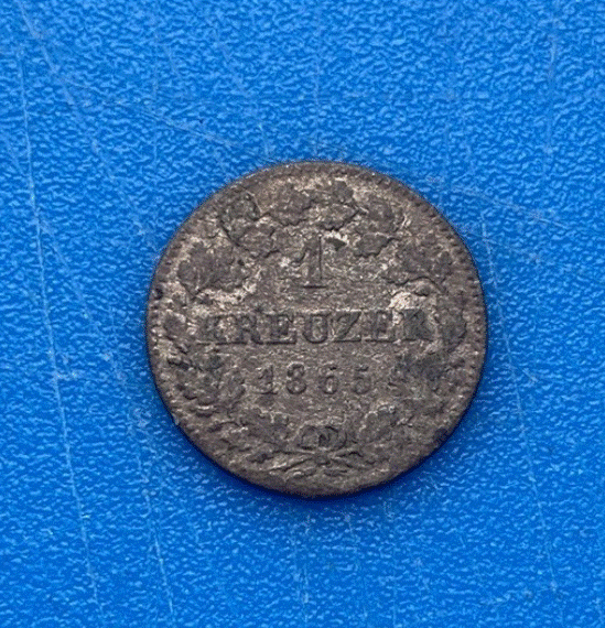  Bayern 1 Kreuzer 1865 Ludwig II. Silbermünze Altdeutschland   