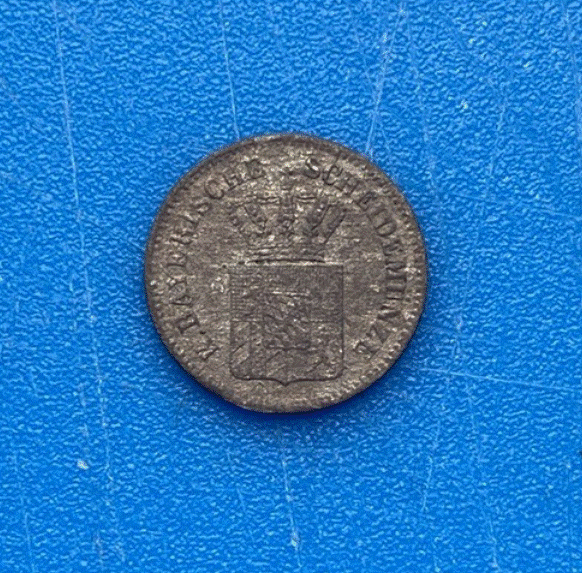  Bayern 1 Kreuzer 1865 Ludwig II. Silbermünze Altdeutschland   