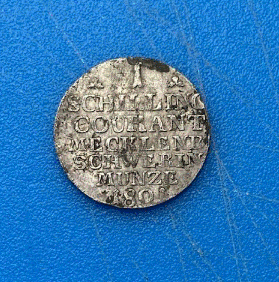  Mecklenburg-Schwerin 1 Schilling Courant 1801 Friedrich Franz I. Altdeutschland   