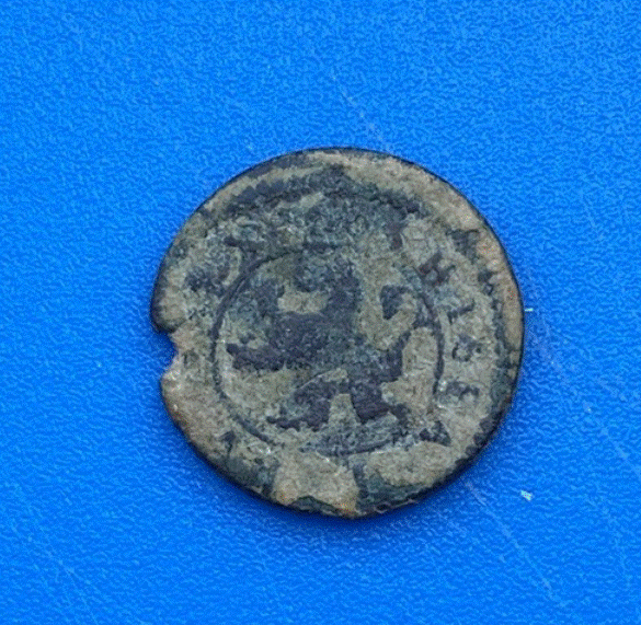  4 Maravedis Philipp III. Spanien Kupfermünze (1598-1621), Castillo / Segovia   