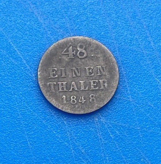  SILBER - Mecklenburg-Schwerin 1/48 Thaler 1848 Friedrich Franz II Altdeutschland   