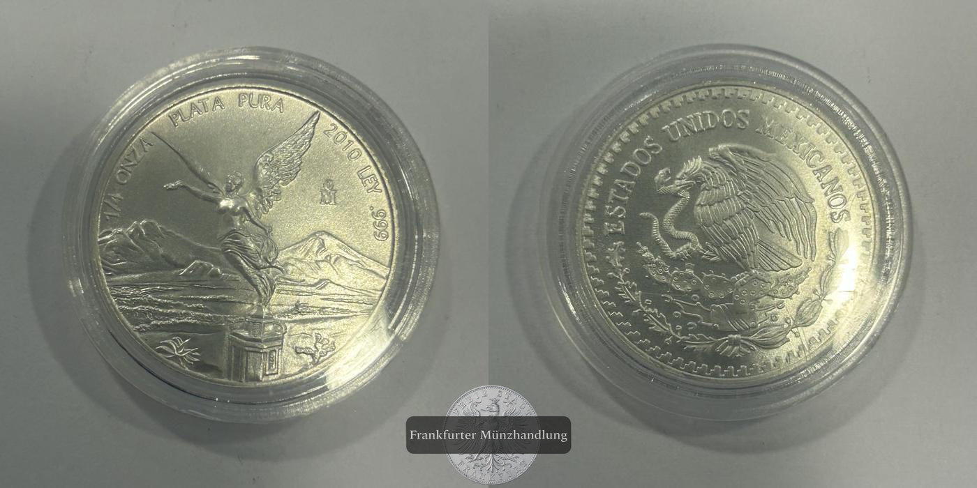  Mexiko ¼ Onza Libertad 2010 FM-Frankfurt KM#611 Feinsilber: 7,768g   