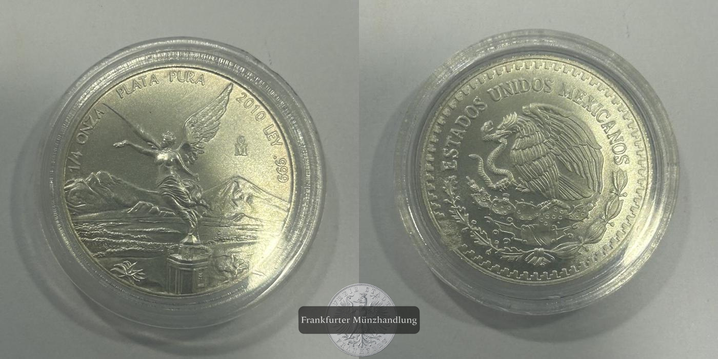  Mexiko ¼ Onza Libertad 2010 FM-Frankfurt KM#611 Feinsilber: 7,768g   
