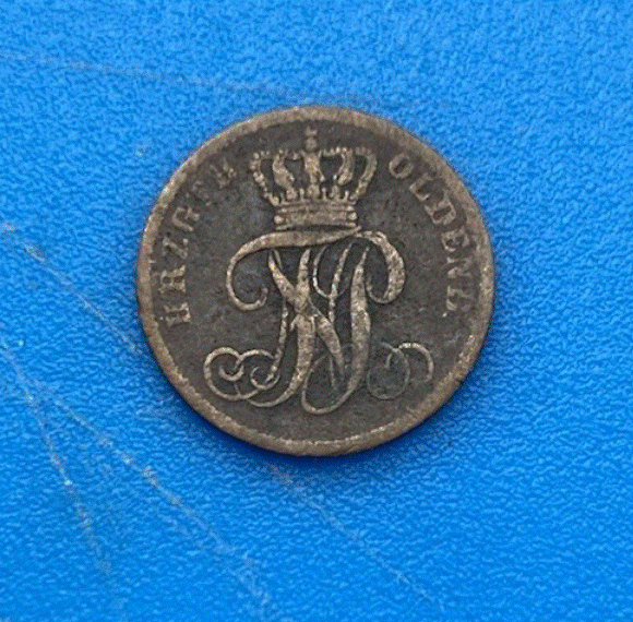  Großherzogtum Oldenburg 1 Schwaren 1858 B Großherzog Nikolaus Friedrich Peter   