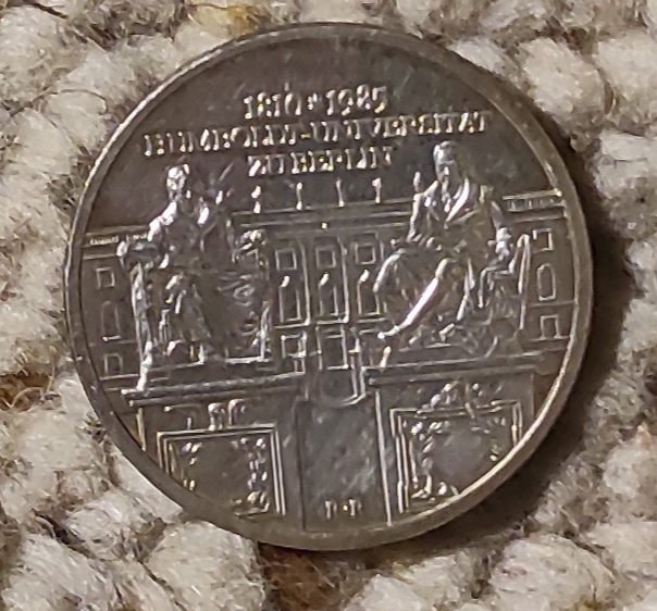  DDR 10 Mark 1985, SILBER, 175 Jahre Humboldt-Universität zu Berlin   