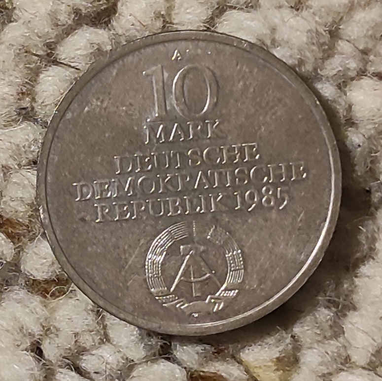  DDR 10 Mark 1985, SILBER, 175 Jahre Humboldt-Universität zu Berlin   