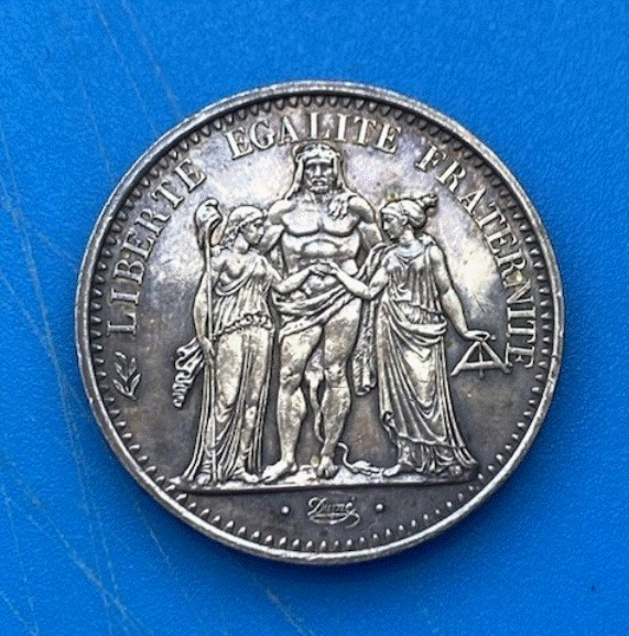  SILBER - Frankreich 10 Francs 1967 Herkules (Hercule)   