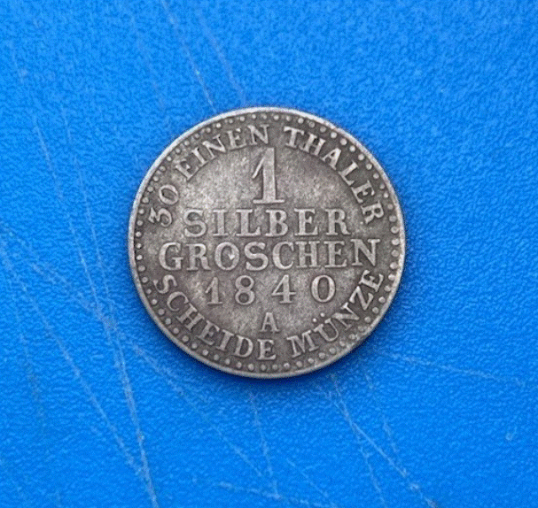  Großherzogtum Sachsen-Weimar-Eisenach 1 Silbergroschen 1840 A | Altdeutschland   