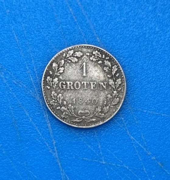  Freie Hansestadt Bremen 1 Groten 1840 Eichenkranz Billon/Silbermünze   