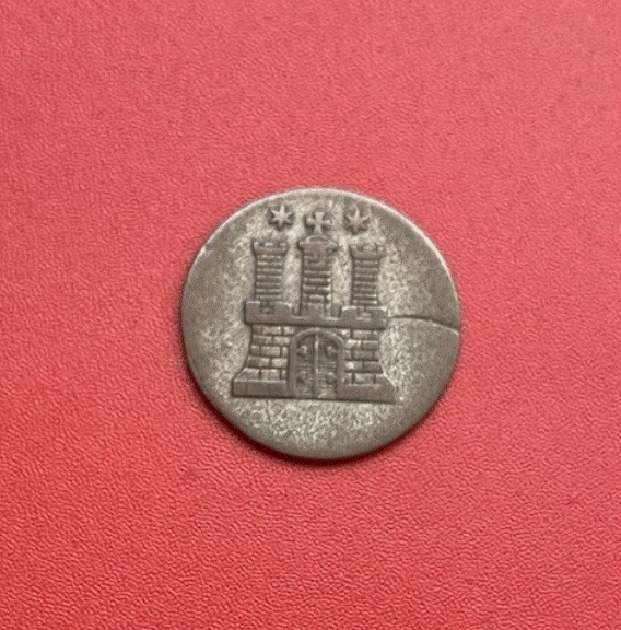  SILBER - Hamburg Freie Hansestadt 1 Sechsling 1851  Altdeutschland   