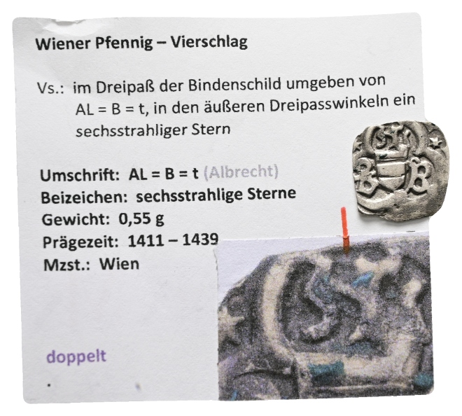  Mittelalter; Pfennig; 0,55 g   