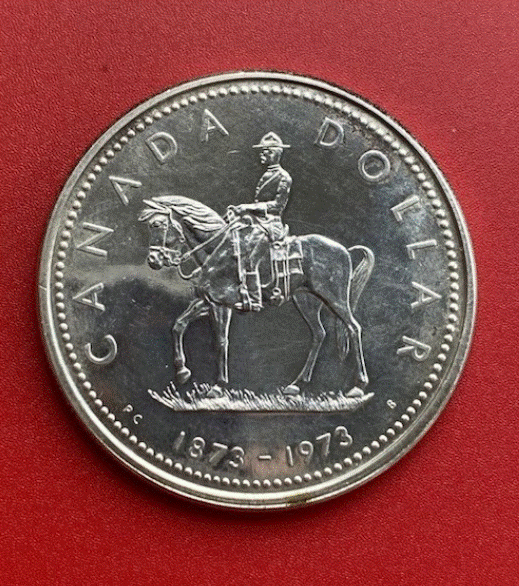  SILBER - Kanada 1 Dollar 1973 | Royal Canadian Mounted Police   