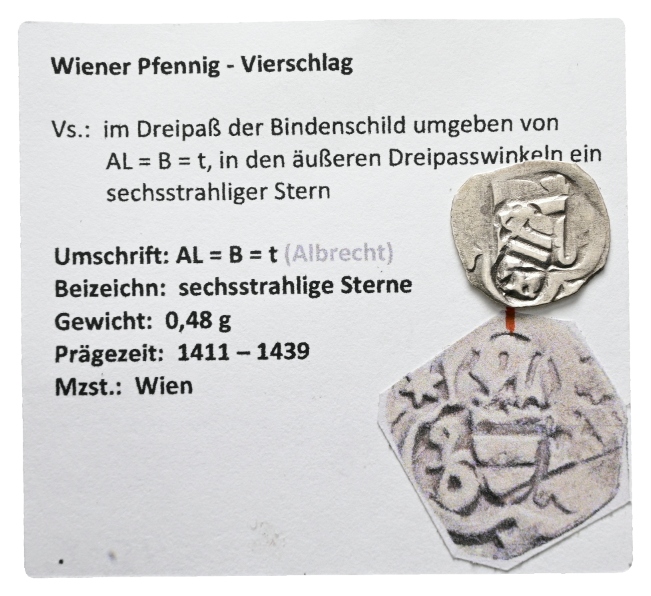  Mittelalter; Pfennig; 0,58 g   
