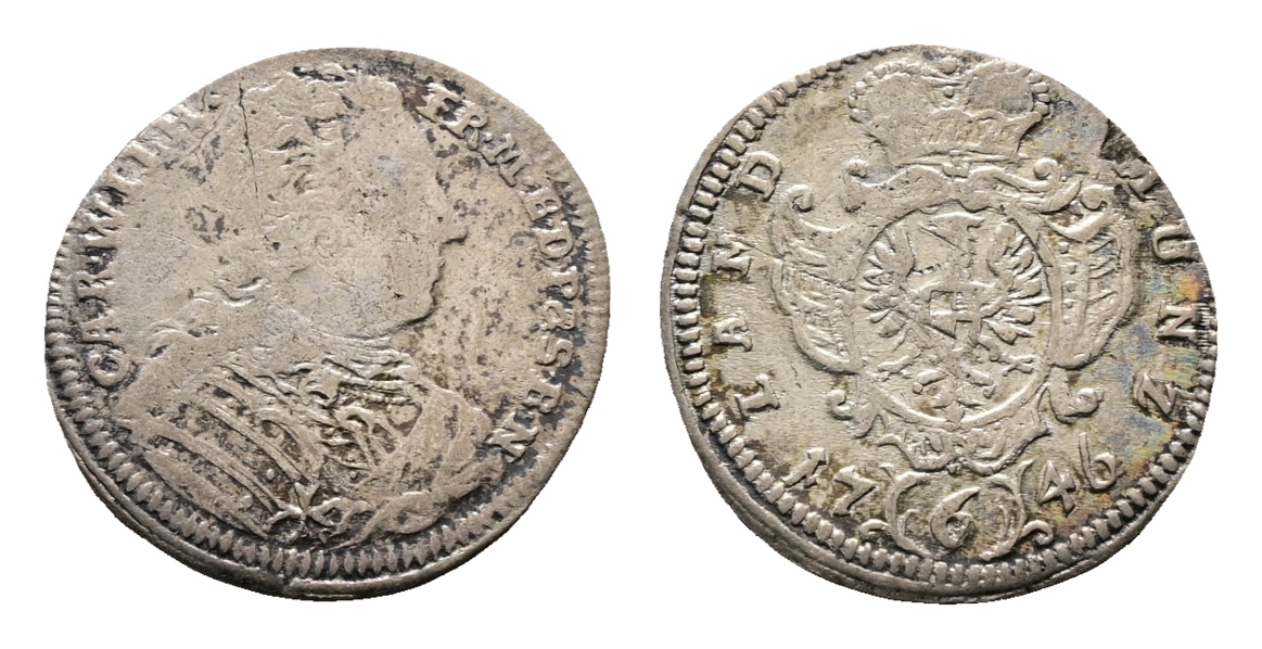  Altdeutschland; Kleinmünze 1746   