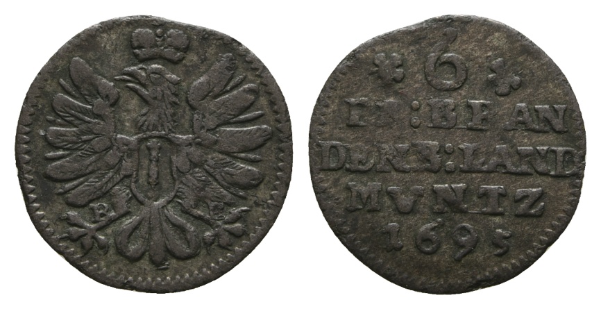  Altdeutschland; Kleinmünze 1695   