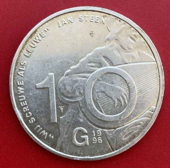  SILBER - Niederlande 10 Gulden 1996 Jan Steen 0800   