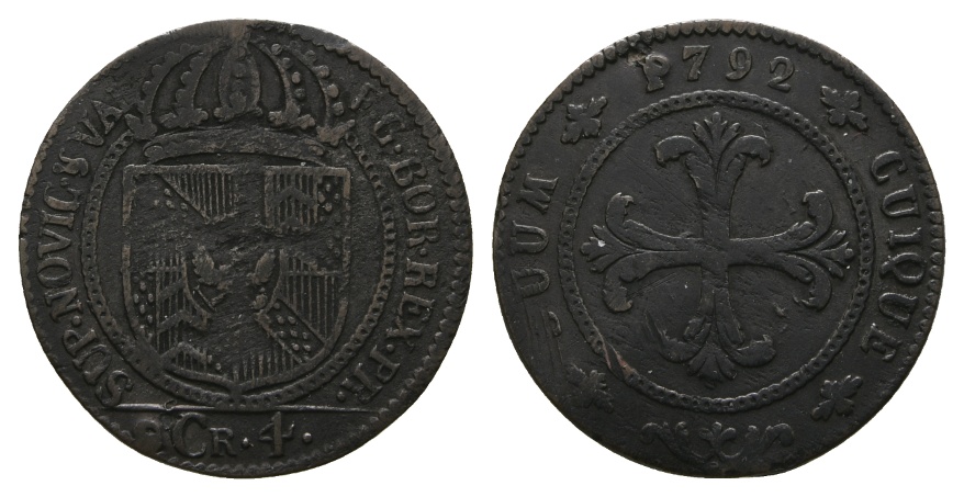  Altdeutschland; Kleinmünze 1792   