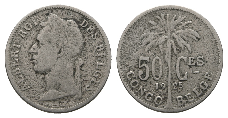  Belgien, 50 Centimes 1925   