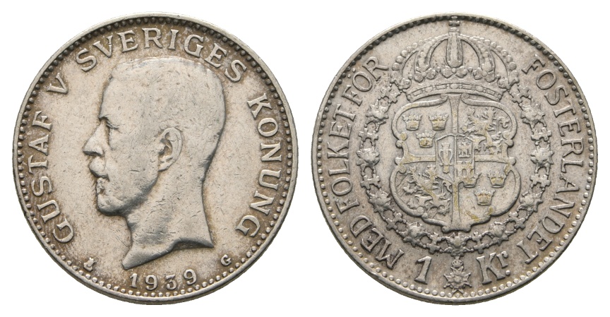  Schweden, 1 Kronor 1939   