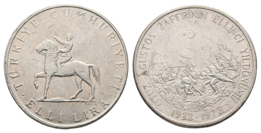  Türkei, 50 Lira 1972   