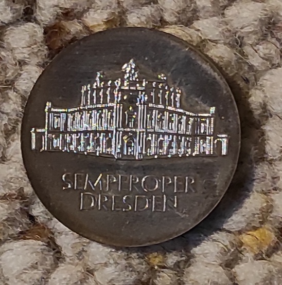  DDR 10 Mark 1985, SILBER, Wiedereröffnung der Semperoper in Dresden   