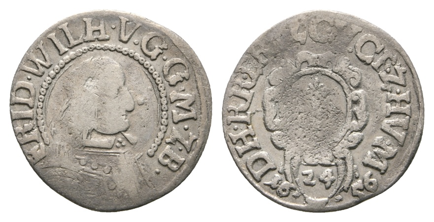  Altdeutschland; Kleinmünze 1656   