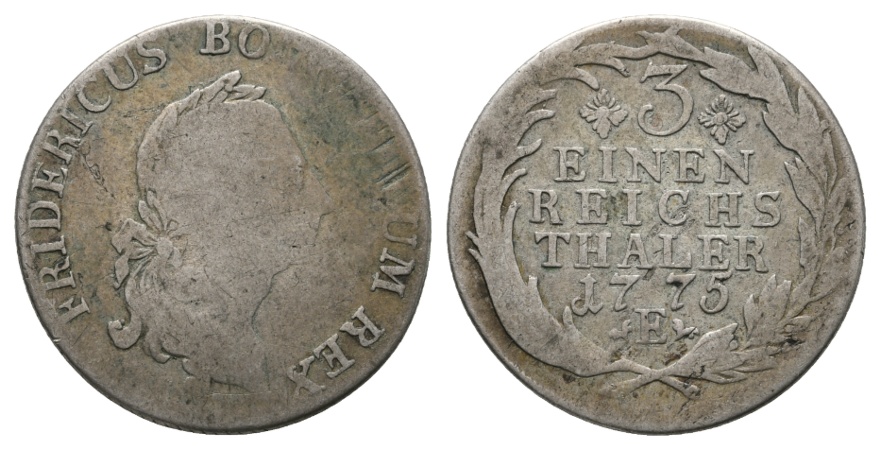  Altdeutschland; Kleinmünze 1775   