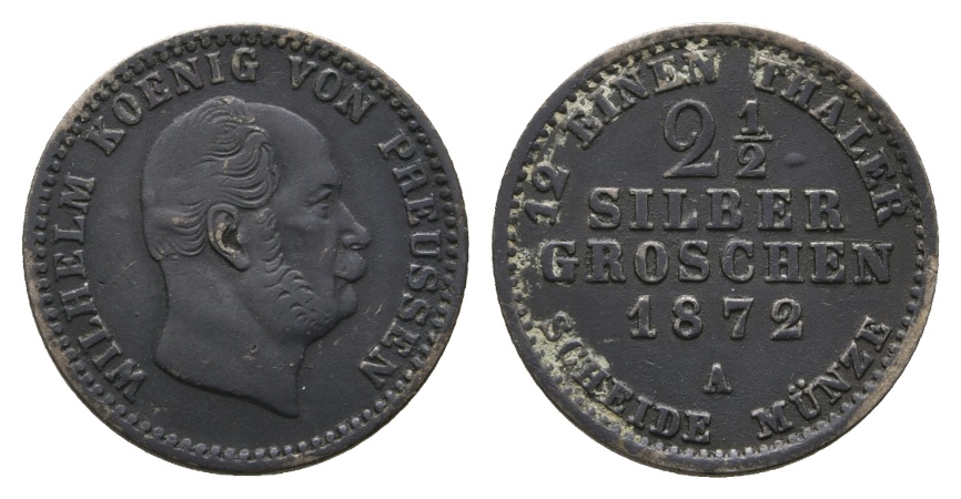  Altdeutschland; Kleinmünze 1872   