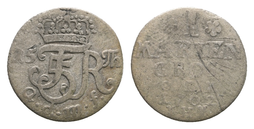  Altdeutschland; Kleinmünze 1762   