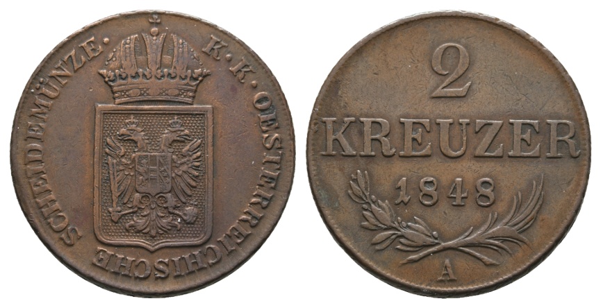  Österreich; Kleinmünze 1848   
