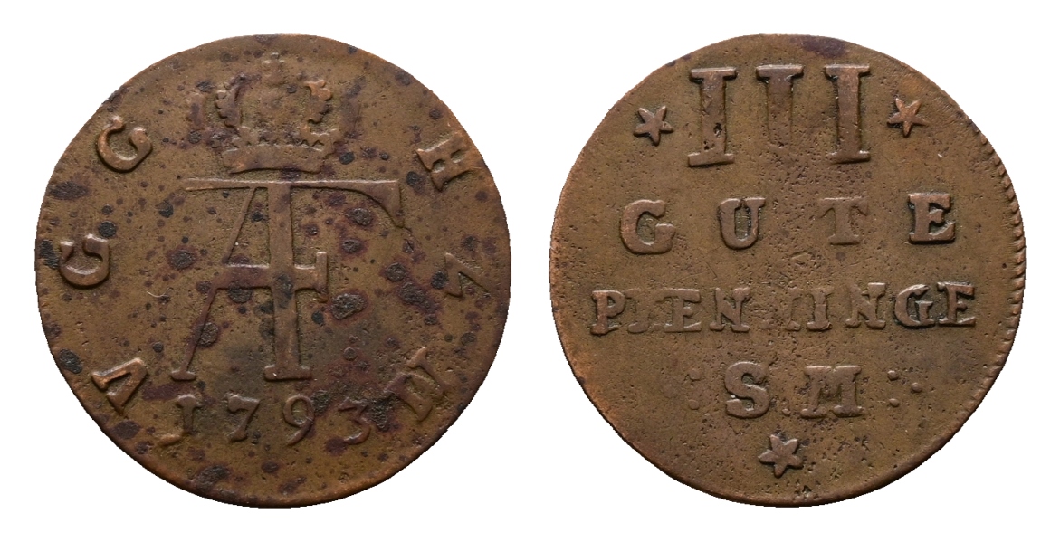  Altdeutschland; Kleinmünze 1793   