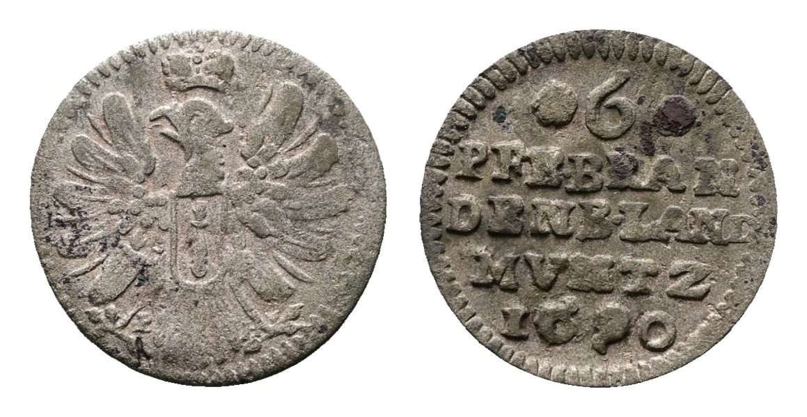  Altdeutschland; Kleinmünze 1690   