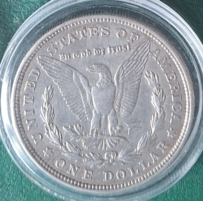  USA ONE DOLLAR - Morgan-Dollar 1921 (1878-1904 und 1921) 900er Silber   