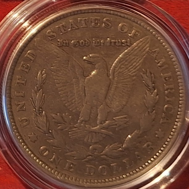  USA ONE DOLLAR - Morgan-Dollar 1921 (1878-1904 und 1921) 900er Silber S ex.21.695.000   