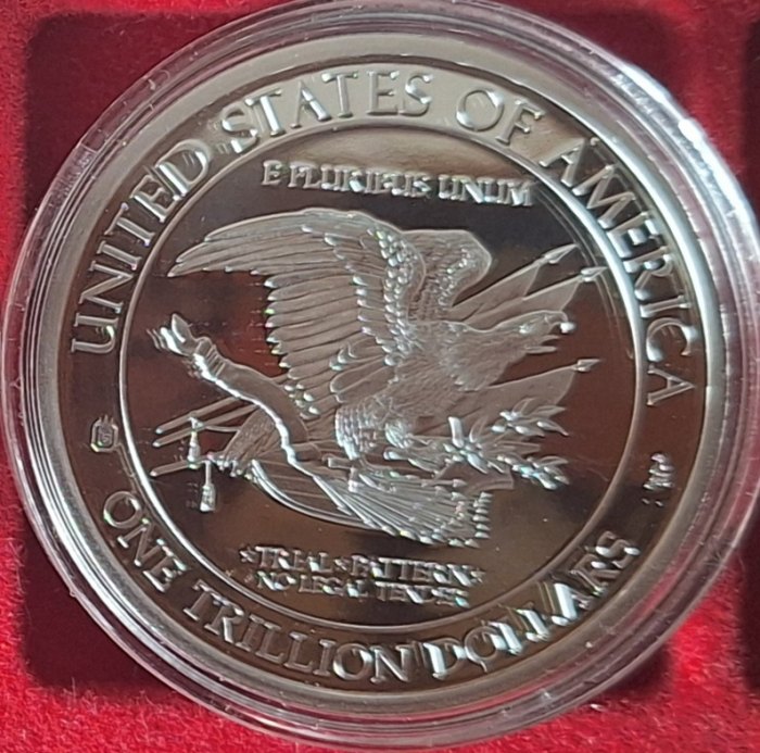  USA TRILLION DOLLARS - 2013 Testmünze-kein Zahlungsmittel ex. 9.999   
