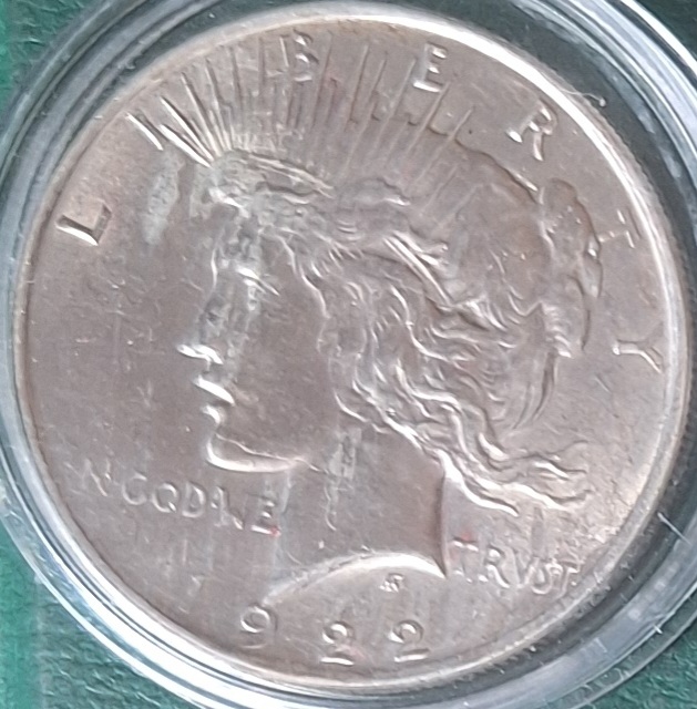  USA ONE DOLLAR - Peace-Dollar 1922 - Silber   