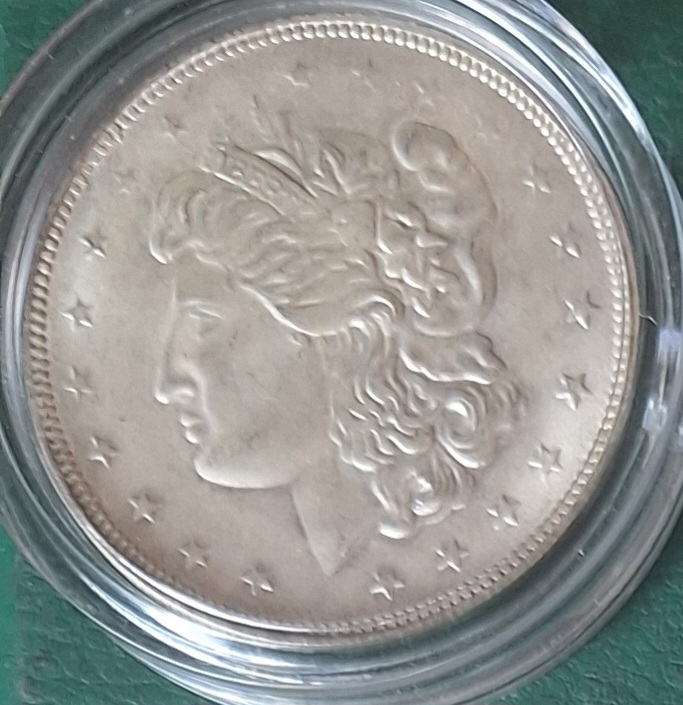  USA ONE TROY OUNCE Morgan-Dollar-Design Nachprägung ohne Datum   