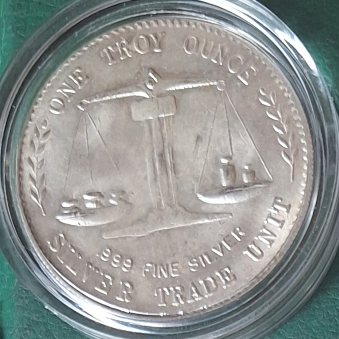  USA ONE TROY OUNCE Morgan-Dollar-Design Nachprägung ohne Datum   