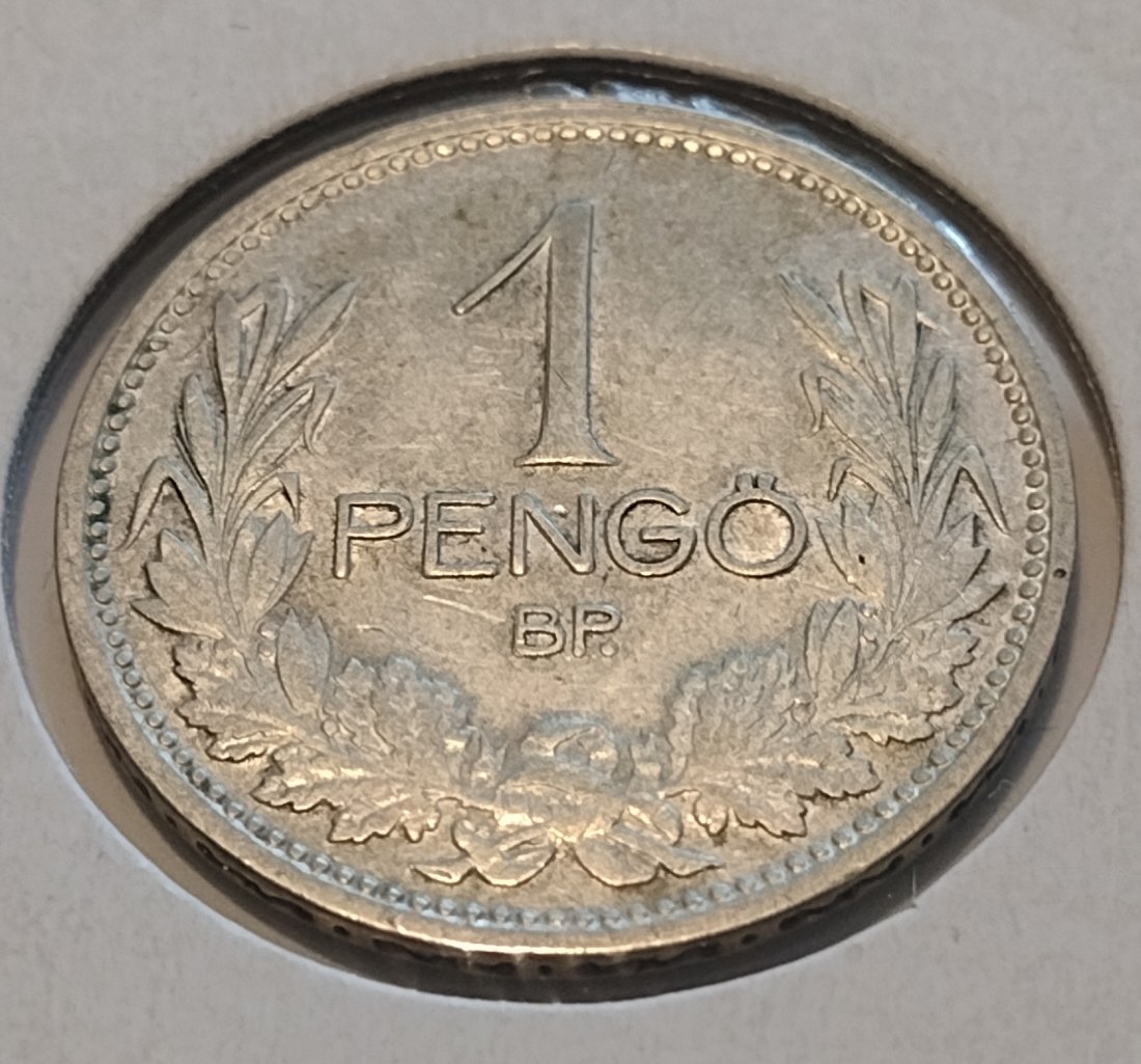  Ungarn, Silbermünze 1 pengö 1926   
