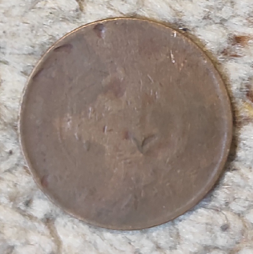  China 20 Cash 1903, Rückseite sehr abgerieben   