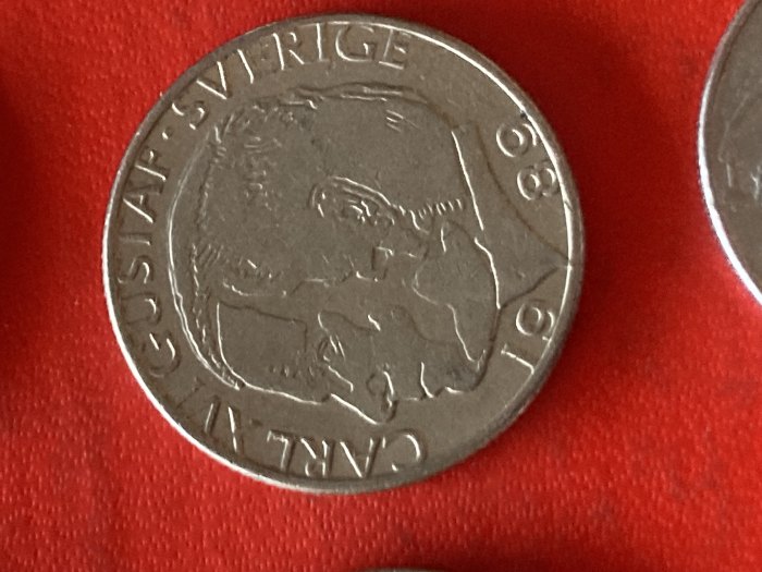  Münze Münzen Umlaufmünze Schweden 1 Krone 1989   