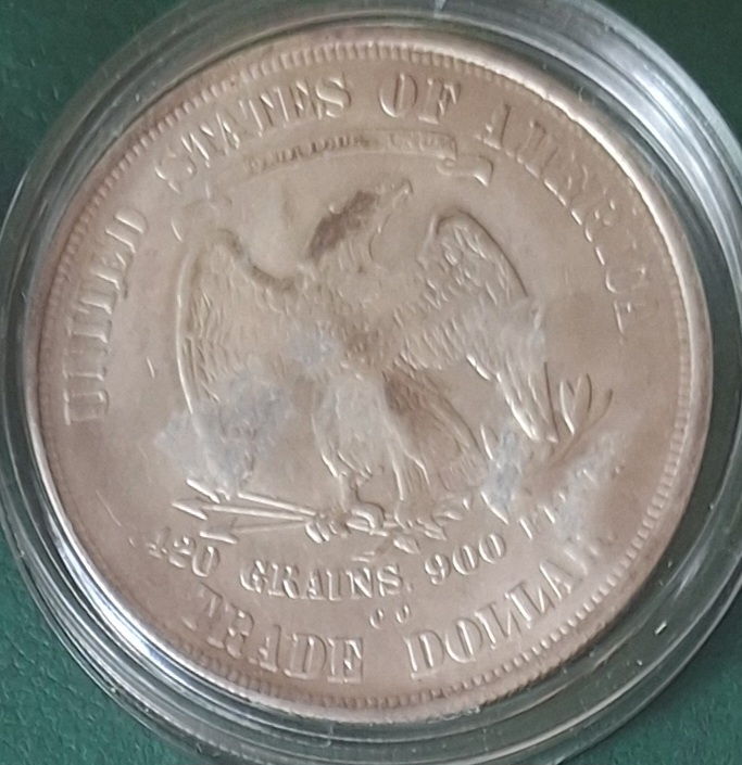  USA TRADE DOLLAR 1873 Vorgänger des Morgan-Dollar Belegstück - Nachprägung   