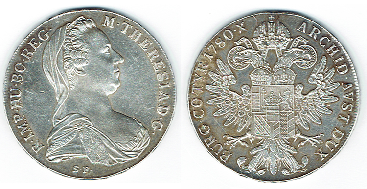  SZAIVERT RDR HABSBURG LOTHRINGEN MARIA THERESIA GÜNZBURG NEUPRÄGUNG TALER 1780   