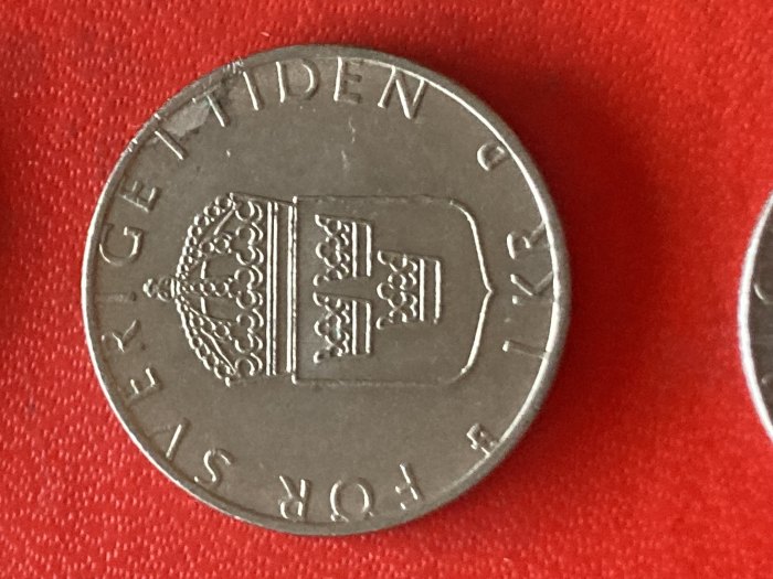  Münze Münzen Umlaufmünze Schweden 1 Krone 1991   