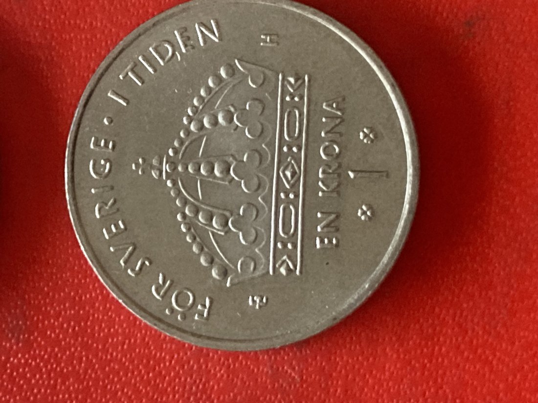  Münze Münzen Umlaufmünze Schweden 1 Krone 2003   