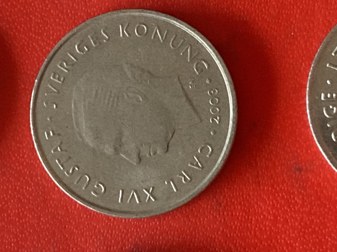  Münze Münzen Umlaufmünze Schweden 1 Krone 2003   