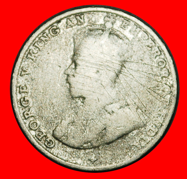  Ⰺ SILBER (1918-1920): STRAITS SETTLEMENTS ★ 5 CENT 1919! GEORG V. (1911-1936)! ★OHNE VORBEHALT!   