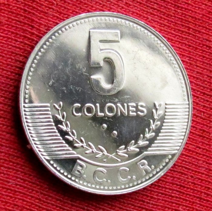  Costa Rica 5 colons 2016 unc   